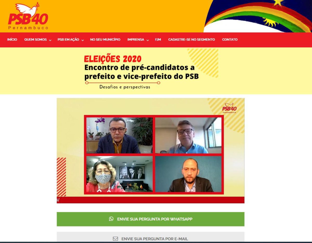 PSB debate políticas sociais, cenário econômico e político e eleições nas mídias digitais