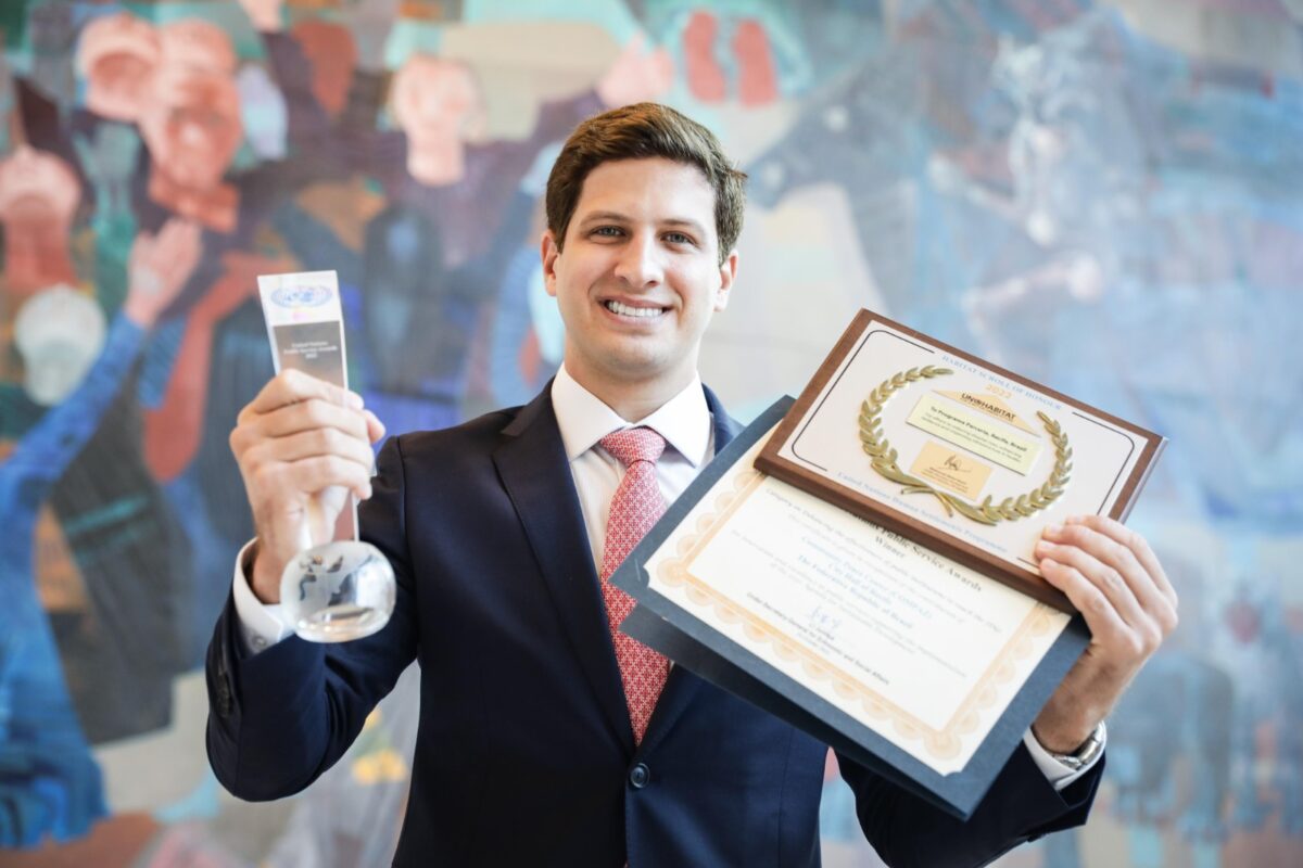 Prefeitura do Recife recebe o mais alto prêmio de política pública da ONU